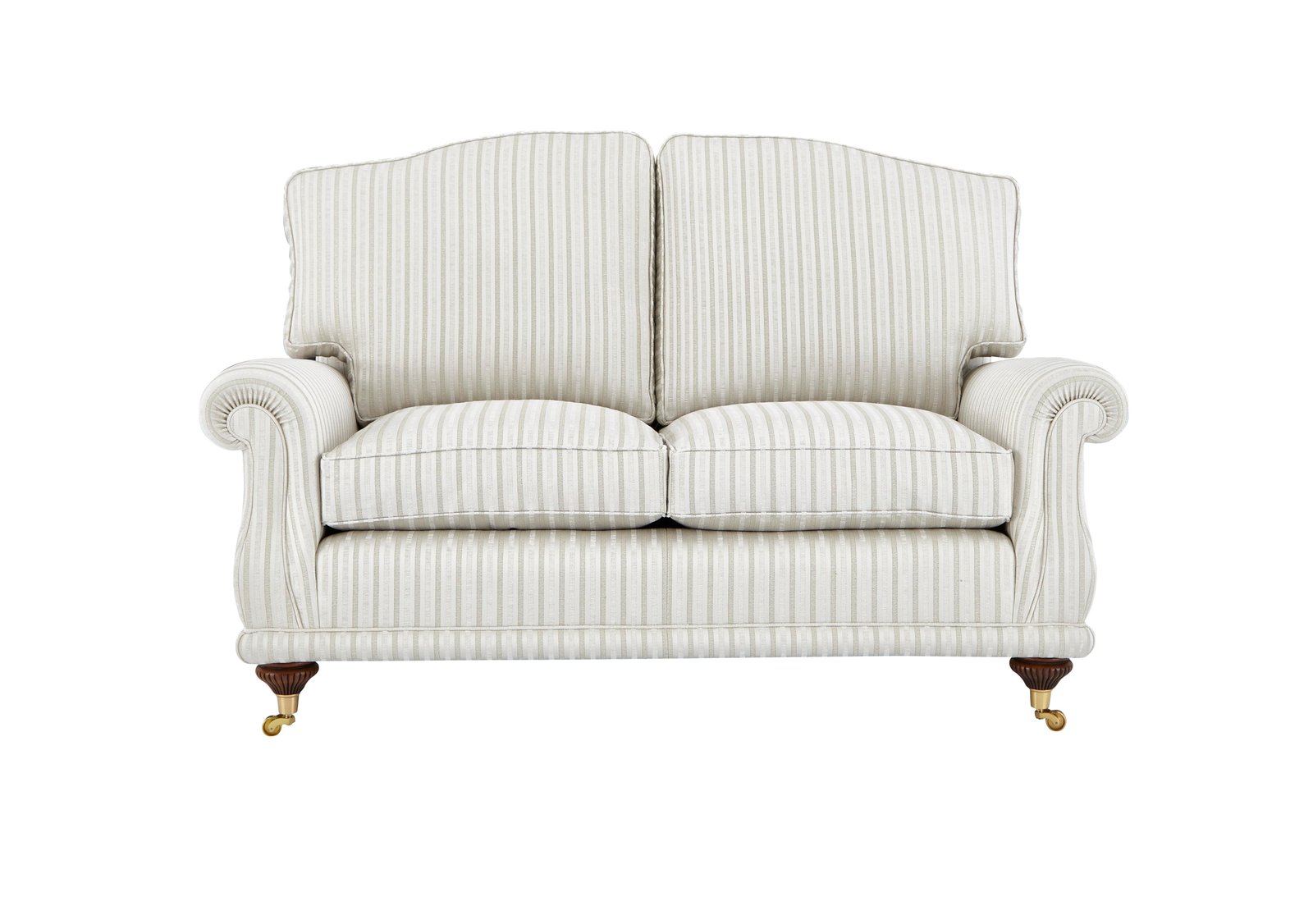 DG Sandringham 2 Seater Fabric Sofa in Pendragon Stripe Oyser Dis Wal on Furniture Village