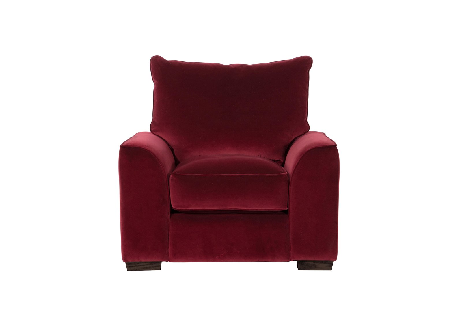 Jarvis Fabric Armchair in Liberty Mulberry Walnut Ft on Furniture Village