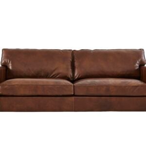 Fulham Broadway 2 Seater Leather Sofa in Antique Whisky Ao on Furniture Village